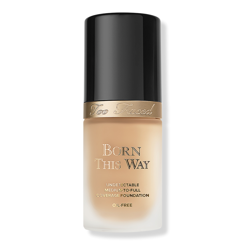 Too Faced Born This Way Undetectable Foundation mit mittlerer bis voller Deckkraft, Natural Beige, 1 oz