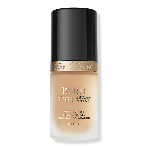 Too Faced Born This Way Undetectable Foundation mit mittlerer bis voller Deckkraft, Natural Beige, 1 oz