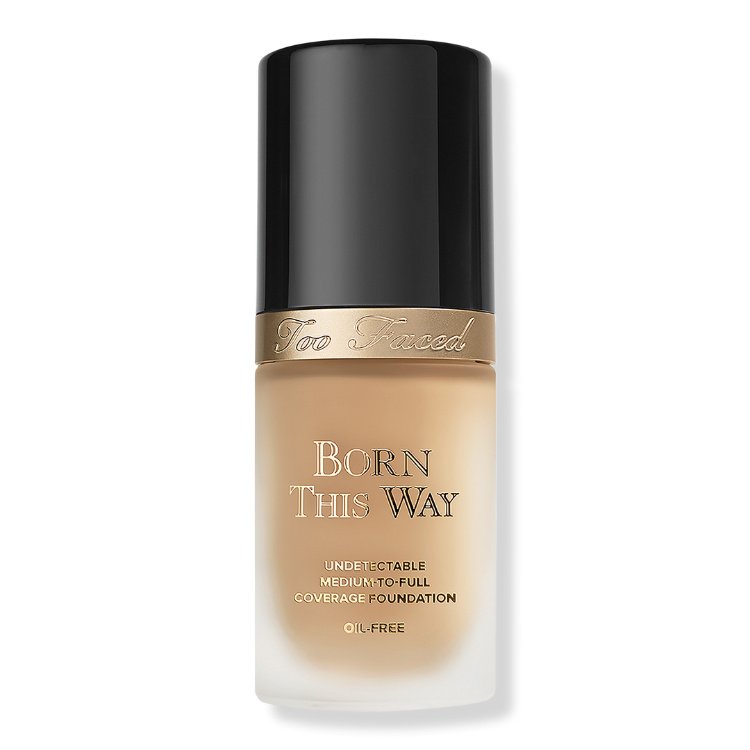 Too Faced Born This Way Undetectable Foundation mit mittlerer bis hoher Deckkraft, Warm Beige, 1 oz