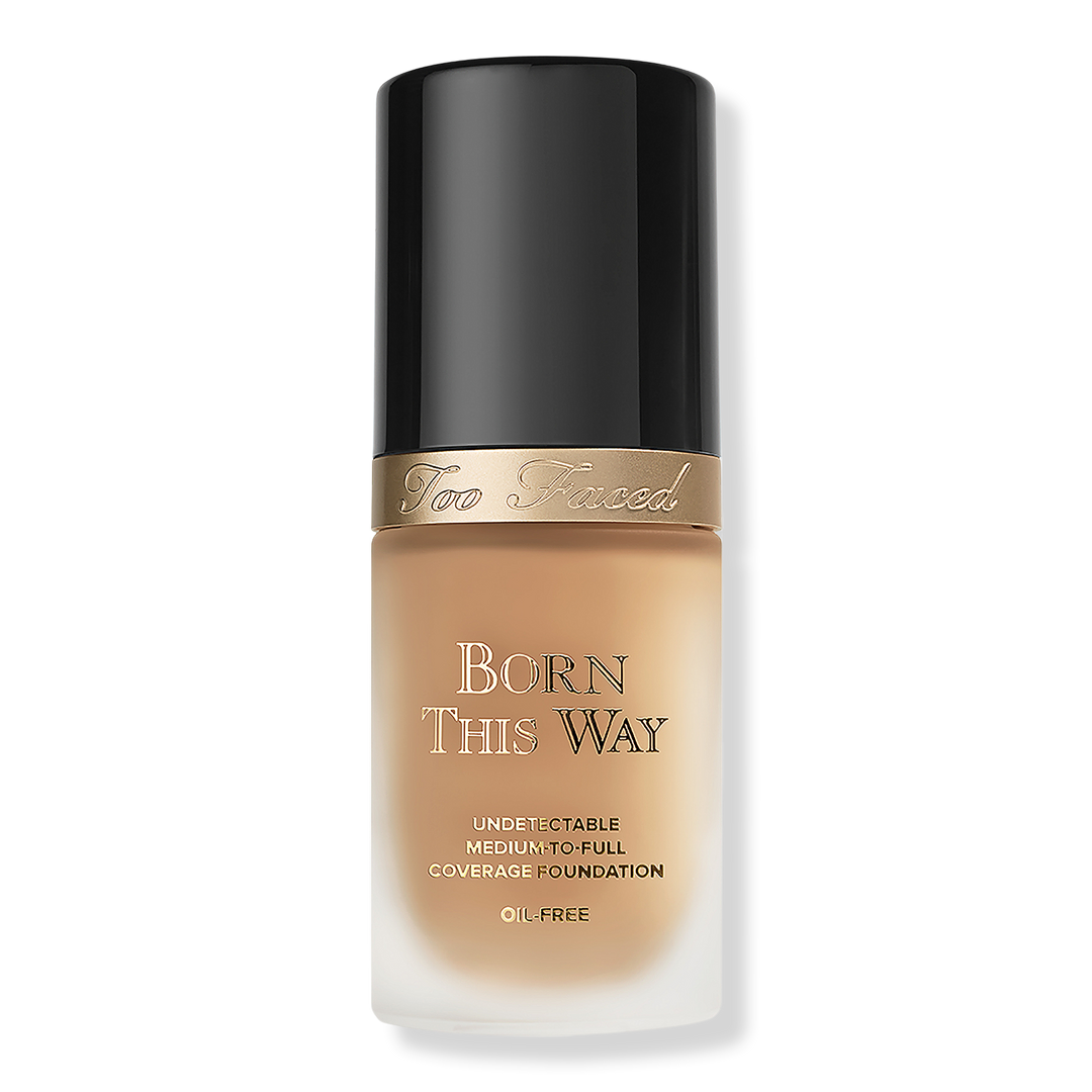 Too Faced Born This Way Undetectable Foundation mit mittlerer bis voller Deckkraft, Honey, 1 oz