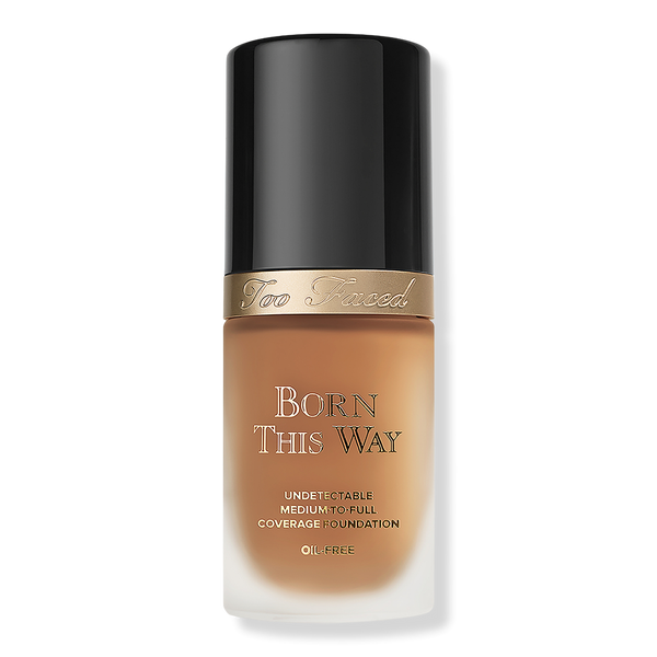 Too Faced Born This Way Undetectable Foundation mit mittlerer bis hoher Deckkraft, Caramel, 1 oz