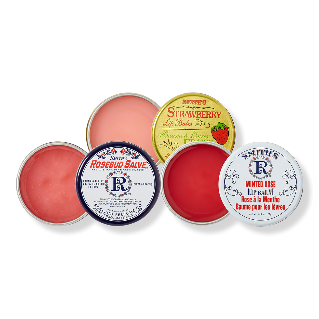 Rosebud Perfume Co. Three Lavish Layers Lippenbalsam-Set, 3 Dosen