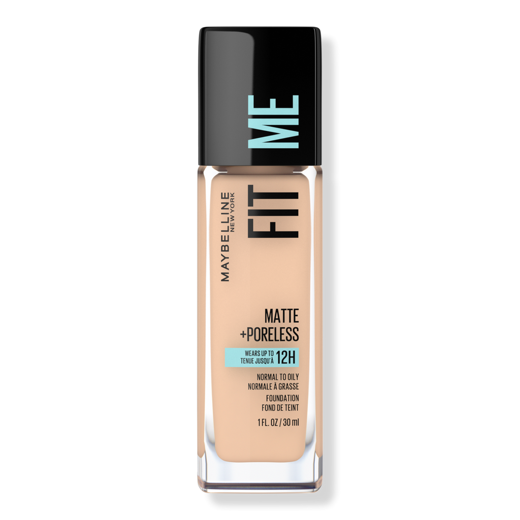 Maybelline Fit Me Matte + Poreless Flüssige Foundation, Creamy Beige 122, 1 oz