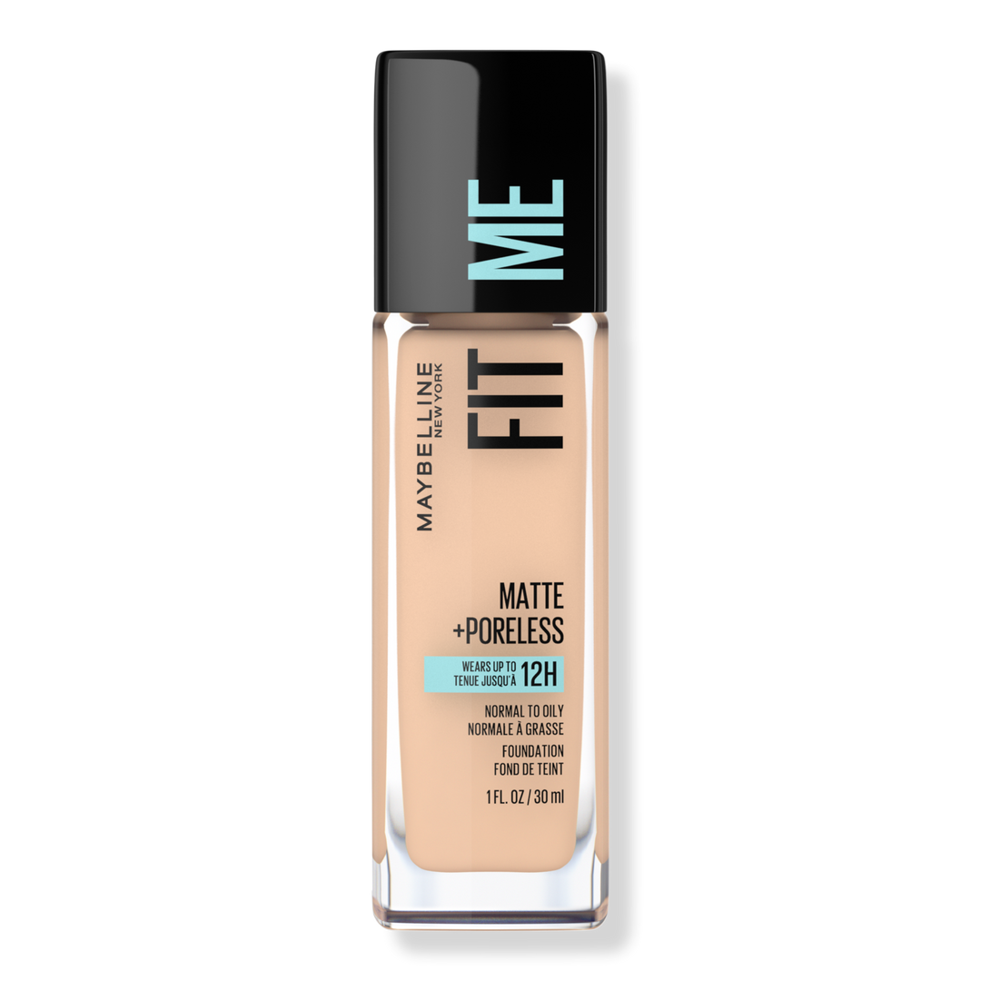 Maybelline Fit Me Matte + Poreless Flüssige Foundation, Creamy Beige 122, 1 oz
