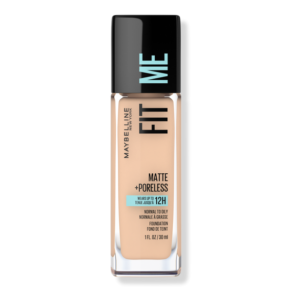 Maybelline Fit Me Matte + Poreless Flüssige Foundation, Creamy Beige 122, 1 oz