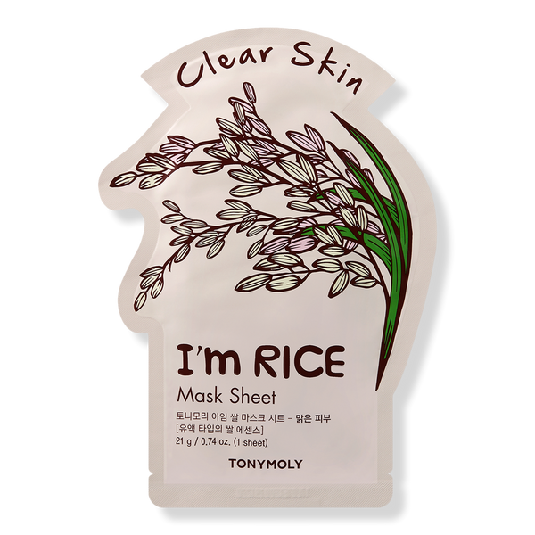TONYMOLY I'm Real Rice Gesichtsmaske (Tuchmaske), 0.71 oz