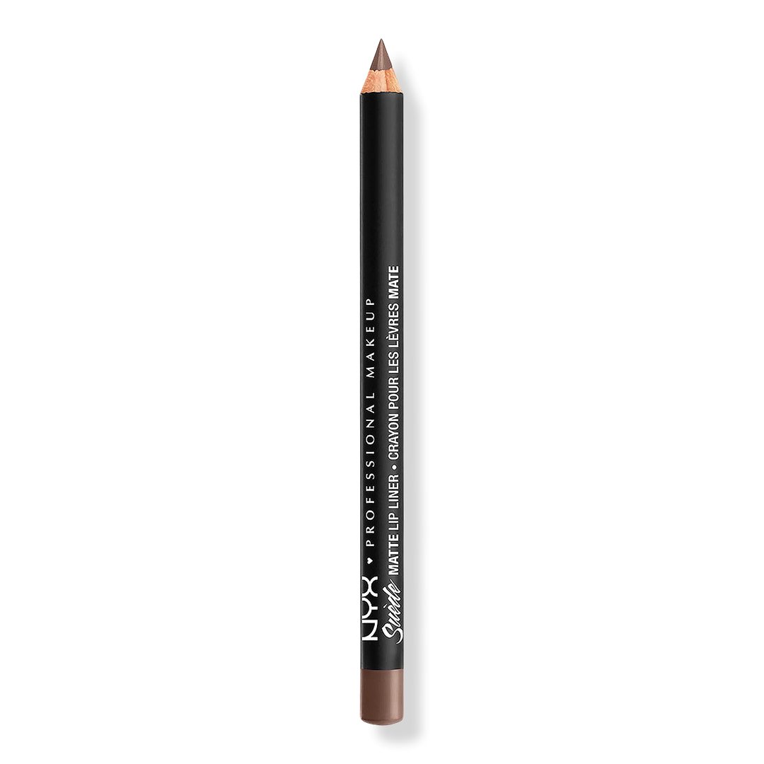 NYX Professional Makeup Suede Matte Velvet Vegan Lip Liner, Brooklyn Thorn, 0.03 oz