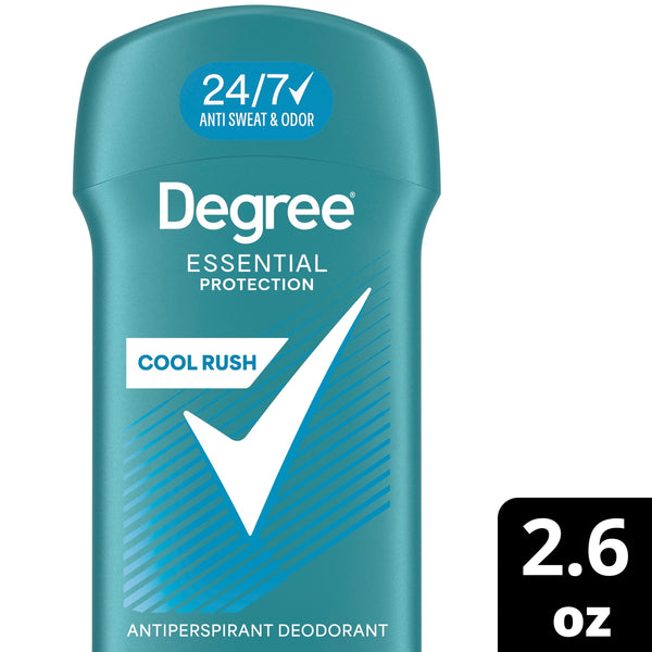 Degree Men Original Antiperspirant Deodorant 48-Hour Sweat & Odor Protection Cool Rush Antiperspirant For Men, 2.6 oz