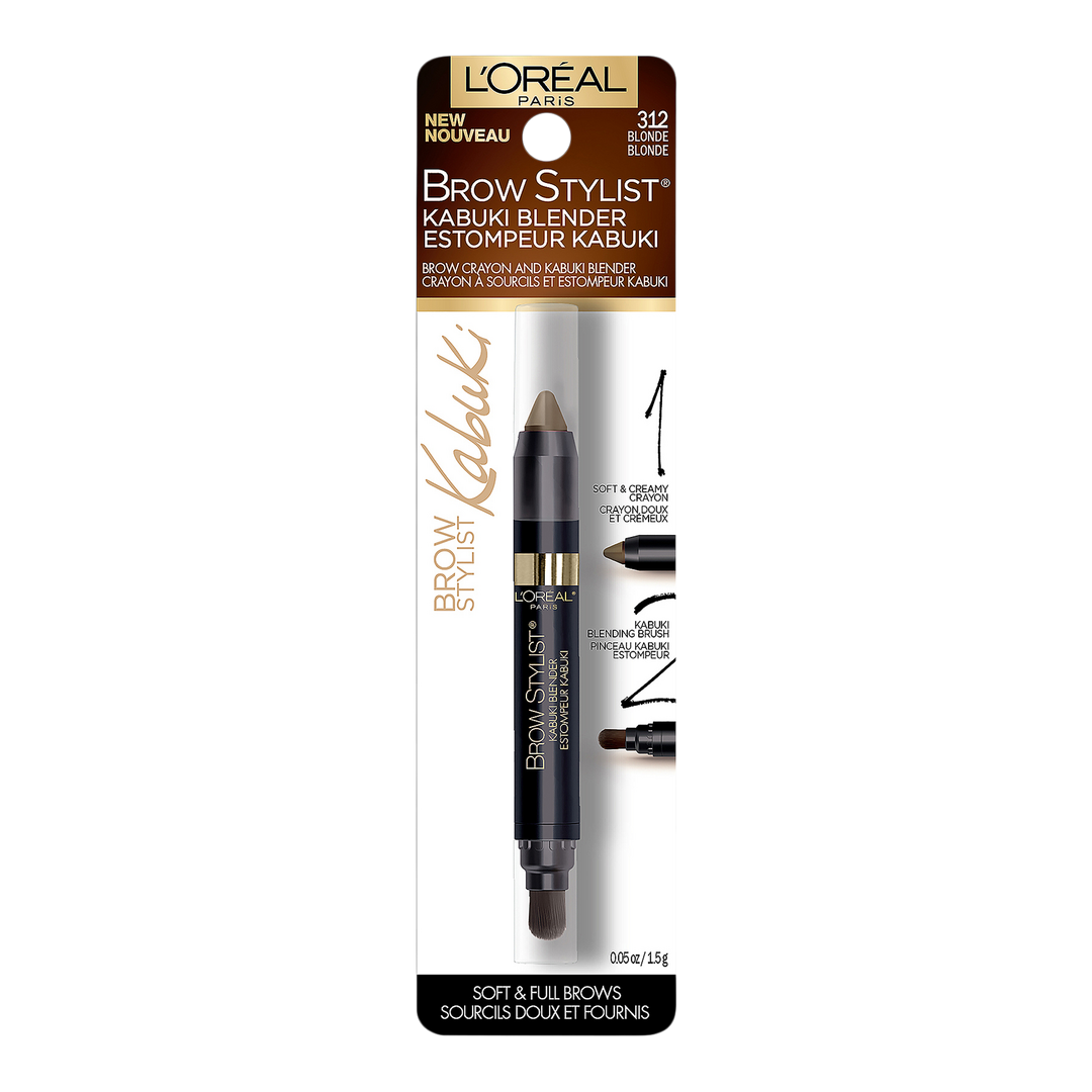 L'Oréal Brow Stylist Kabuki Blender, Blonde, 0.05 oz