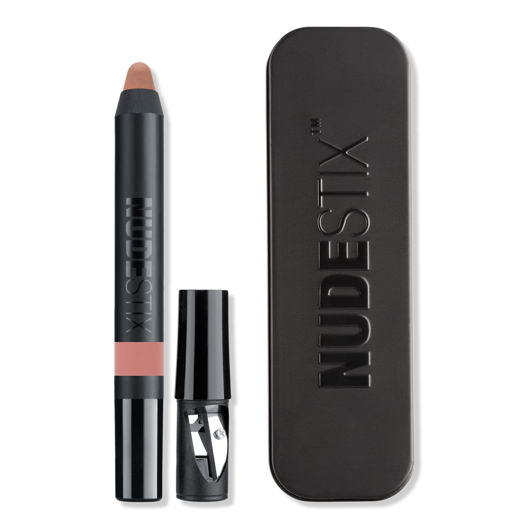 NUDESTIX Intense Matte Lip + Cheek Pencil, Tamed, 0.1 oz