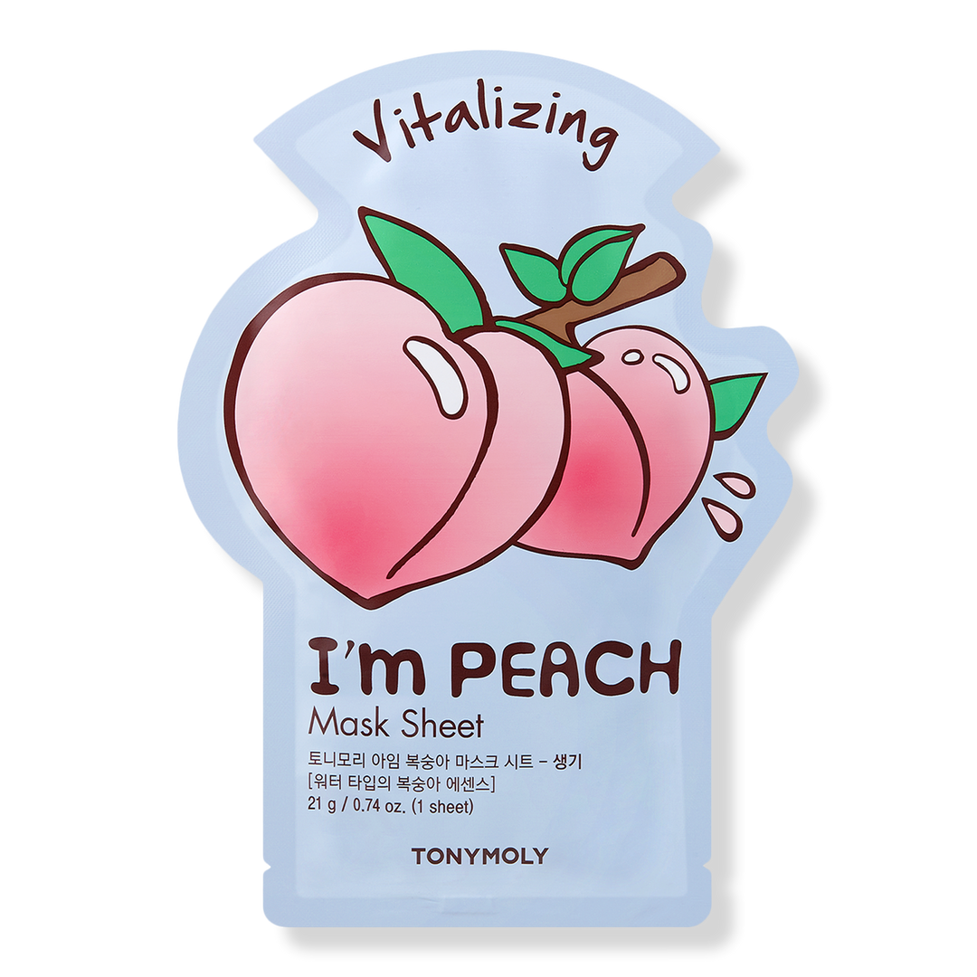 TONYMOLY I'm Real Peach Tuchmaske, 0.70 oz