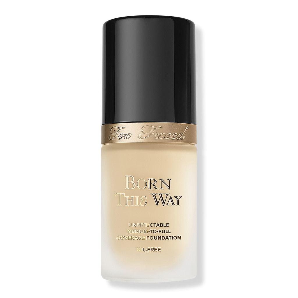 Too Faced Born This Way Undetectable Foundation mit mittlerer bis voller Deckkraft, Almond, 1 oz