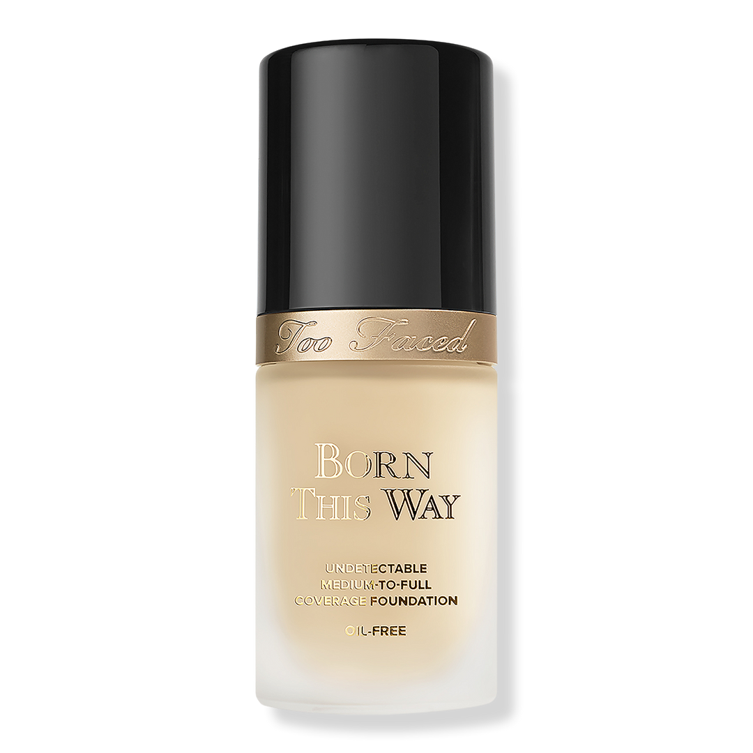 Too Faced Born This Way Undetectable Foundation mit mittlerer bis voller Deckkraft, Almond, 1 oz