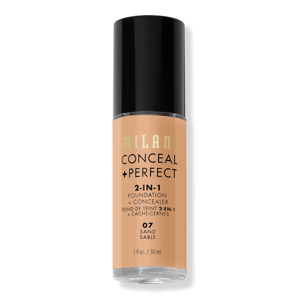 Milani Conceal + Perfect 2-in-1 Foundation + Concealer, Sand, 1 oz