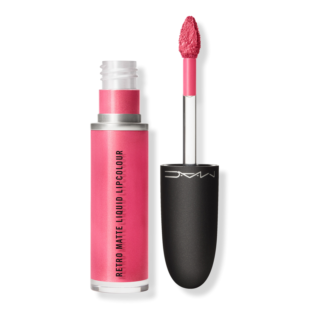 MAC Retro Matte Liquid Lipcolour Metallics Flüssiger Lippenstift, Metallic Rose, 0.17 oz