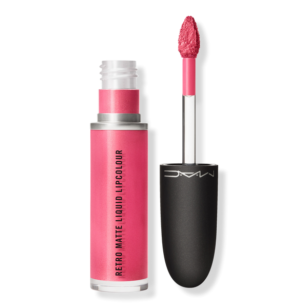 MAC Retro Matte Liquid Lipcolour Metallics Flüssiger Lippenstift, Metallic Rose, 0.17 oz