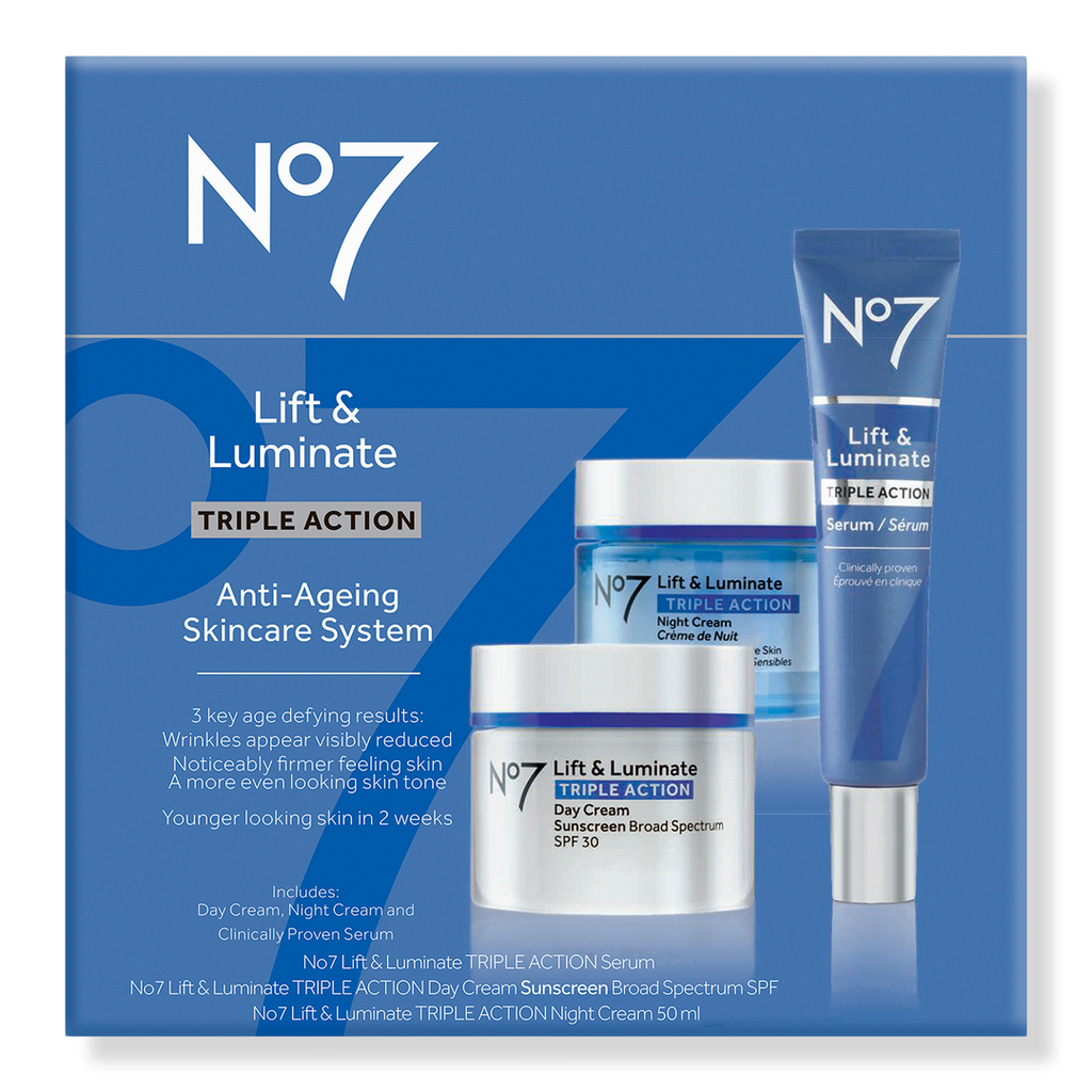 No7 Lift & Luminate Triple Action Anti-Ageing Hautpflegesystem