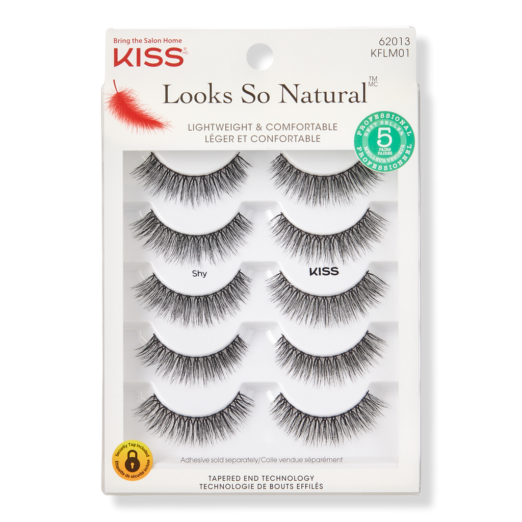 Kiss Looks So Natural Lash Shy Künstliche Wimpern Multipack, 5 Paar