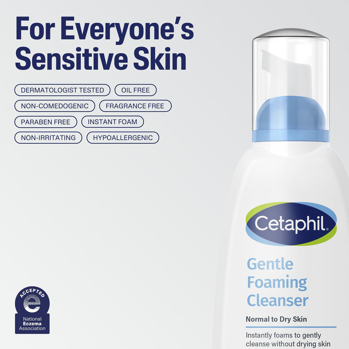 Gentle Foaming Cleanser Face Wash for Sensitive Skin