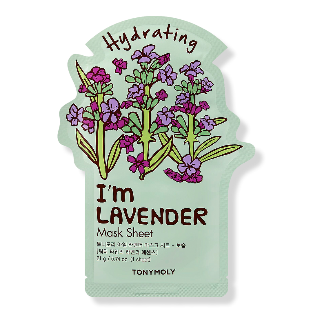 TONYMOLY I'm Real Lavender Sheet Mask Tuchmaske, 0.7 oz