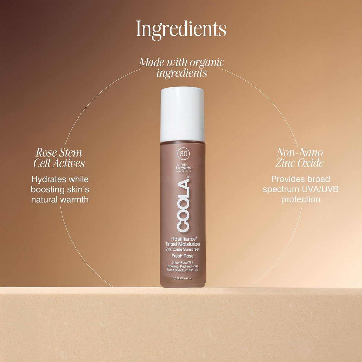 Rosilliance Tinted Moisturizer Organic Sunscreen SPF 30