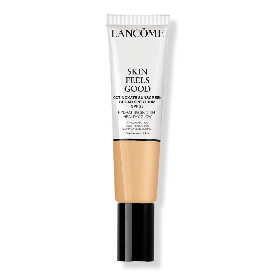 Lancôme Skin Feels Good Hydrating Tinted Moisturizer with, SPF 23, 025W Soft Beige, 1.08 oz