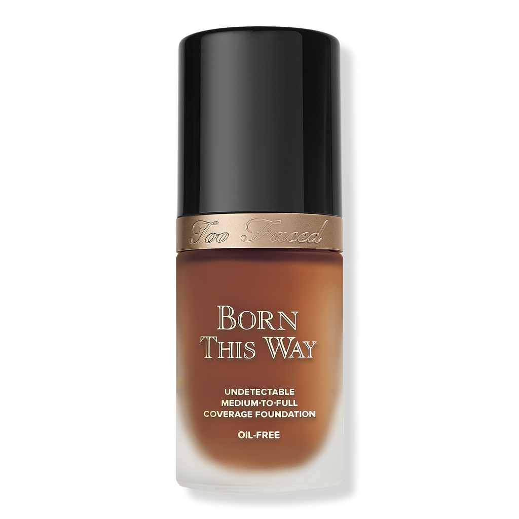 Too Faced Born This Way Undetectable Foundation mit mittlerer bis voller Deckkraft, Spiced Rum, 1 oz