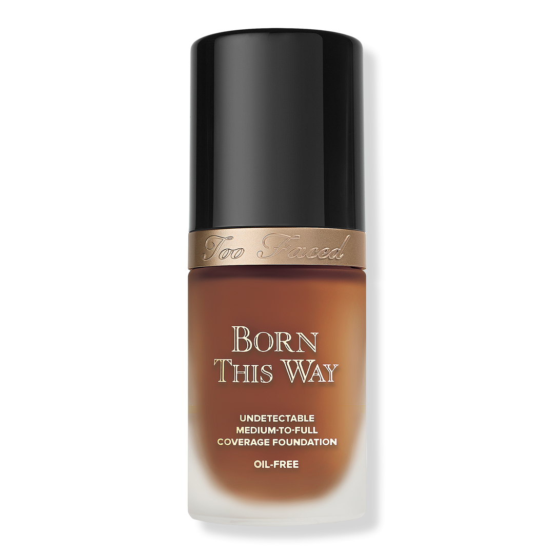 Too Faced Born This Way Undetectable Foundation mit mittlerer bis voller Deckkraft, Spiced Rum, 1 oz