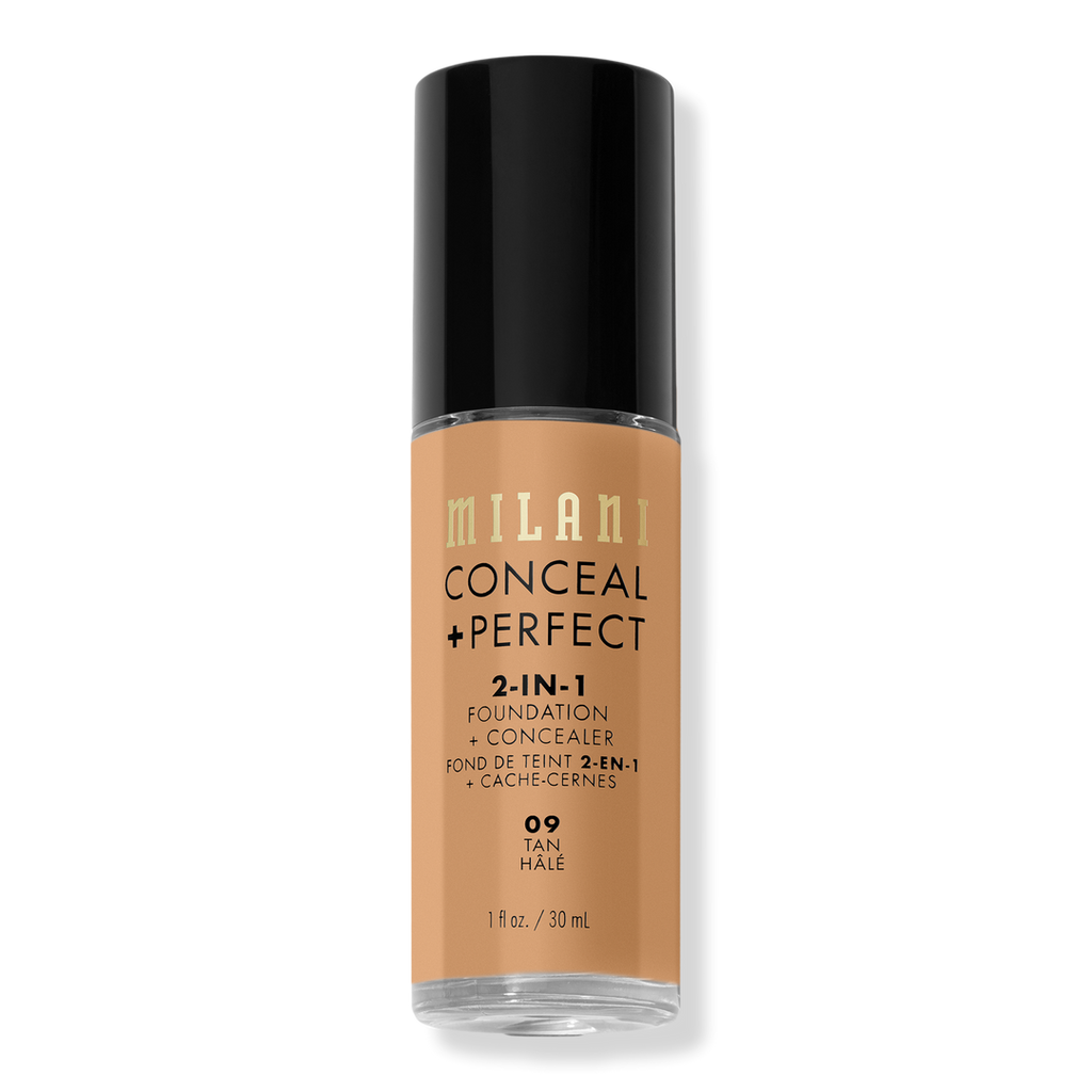 Milani Conceal + Perfect 2-in-1 Foundation + Concealer, Tan, 1 oz