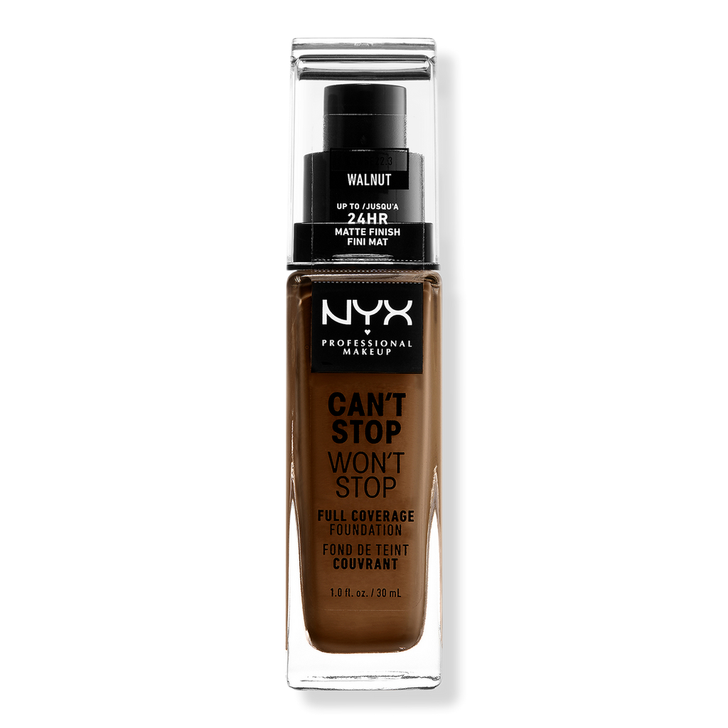 NYX Professional Makeup Can't Stop Won't Stop Foundation, Walnut, 1 oz