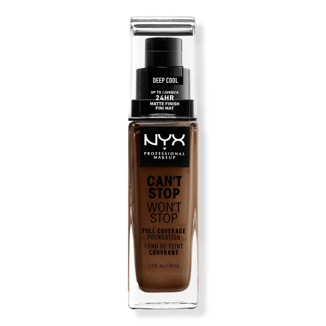 NYX Professional Makeup Can't Stop Won't Stop Foundation, Deep Cool, 1 oz