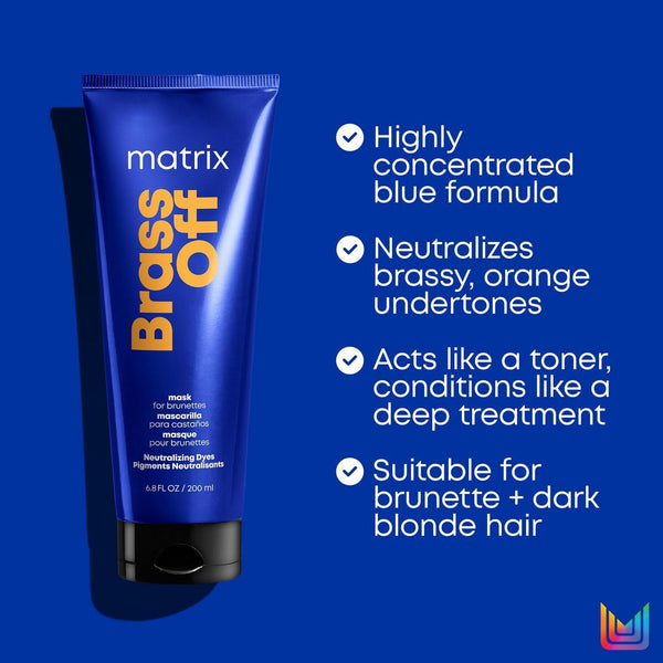 Matrix Total Results Brass Off Custom Neutralization Haarmaske, 6.8 oz