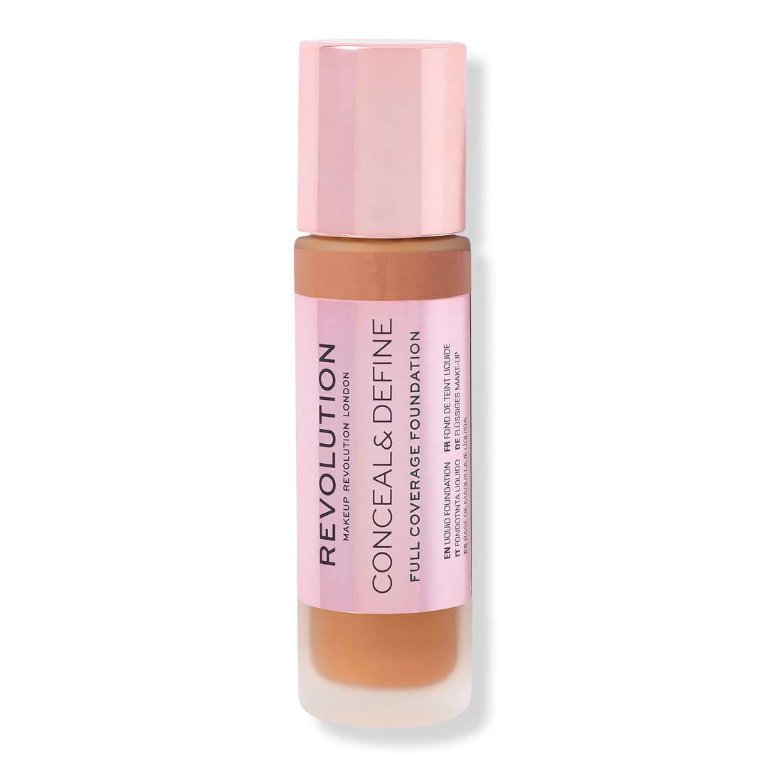 Makeup Revolution Conceal & Define Foundation mit hoher Deckkraft, F13.5, 0.8 oz