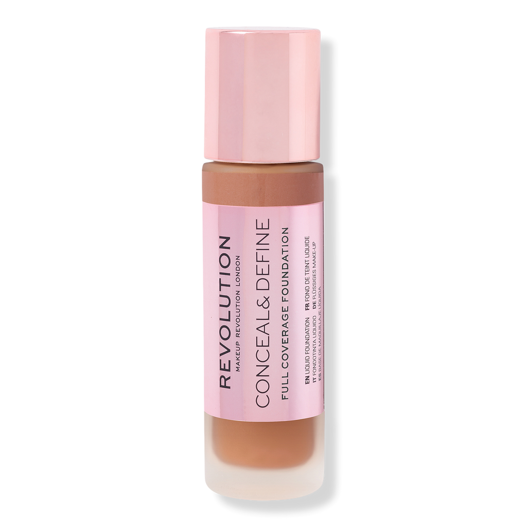 Makeup Revolution Conceal & Define Full Coverage Foundation, F14, 0.8 oz