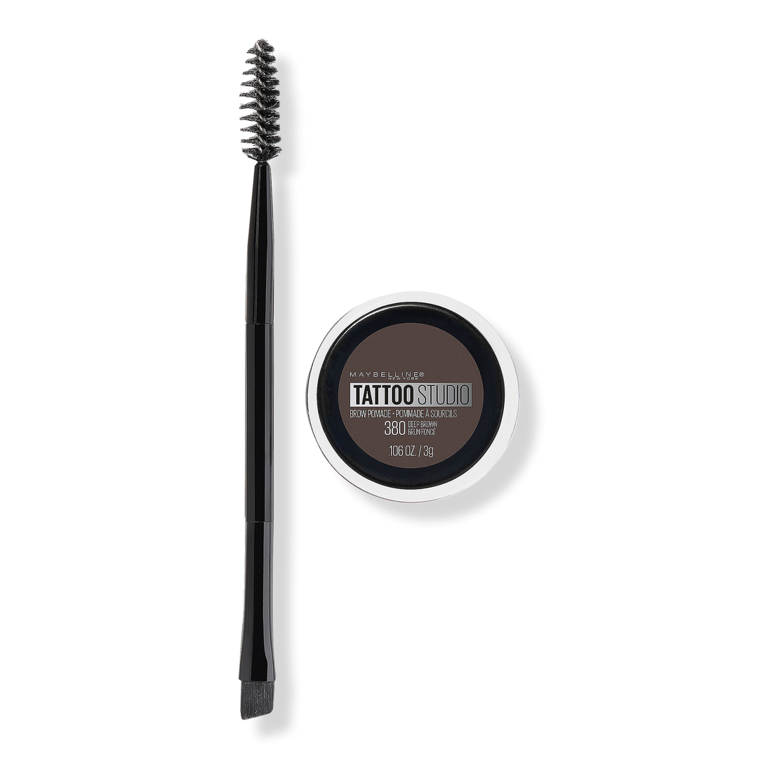 Maybelline TattooStudio Brow Pomade, Deep Brown, 0.10 oz