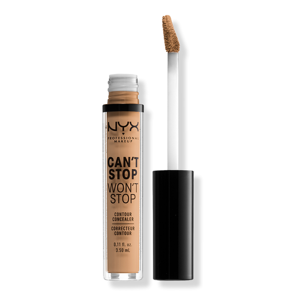 NYX Professional Makeup Can't Stop Won't Stop 24HR Full Coverage Matte Concealer, Soft Beige, 0.11 oz