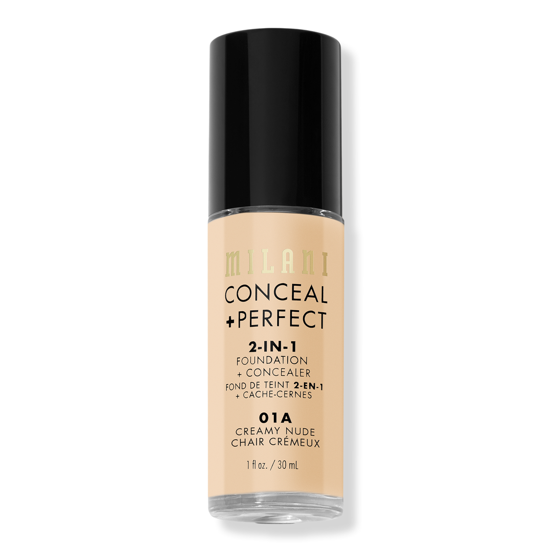Milani Conceal + Perfect 2-in-1 Foundation + Concealer, Creamy Nude, 1 oz
