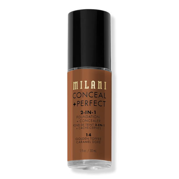 Milani Conceal + Perfect 2-in-1 Foundation + Concealer, Golden Toffee, 1 oz