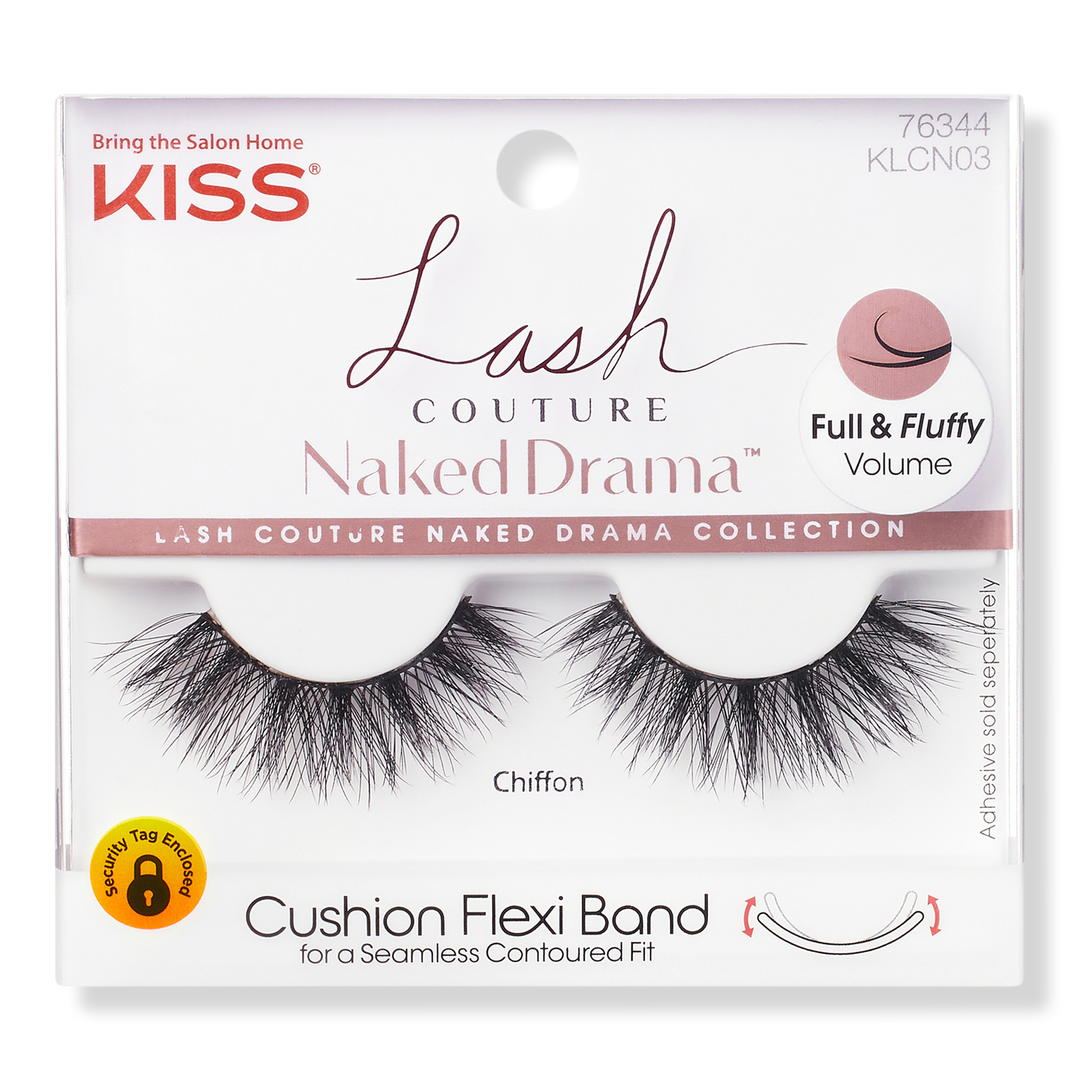 Kiss Lash Couture Naked Drama Collection Künstliche Wimpern, Chiffon