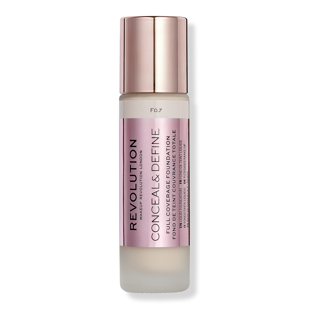 Makeup Revolution Conceal & Define Full Coverage Foundation, F0.7, 0.8 oz
