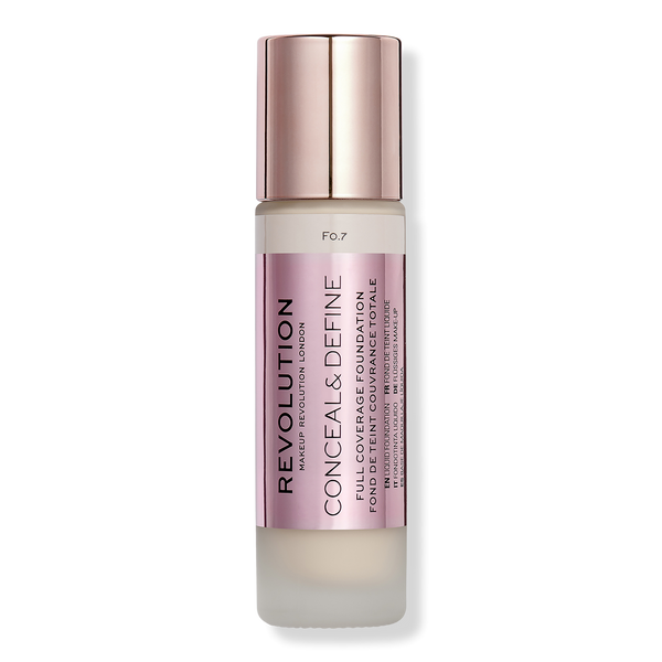 Makeup Revolution Conceal & Define Full Coverage Foundation, F0.7, 0.8 oz