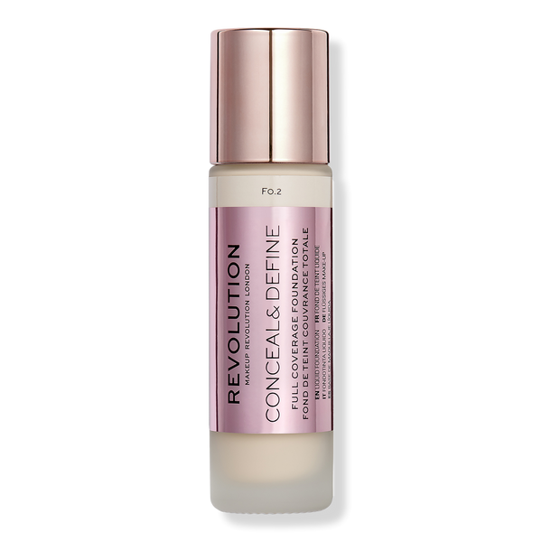 Makeup Revolution Conceal & Define Full Coverage Foundation, F0.2, 0.8 oz
