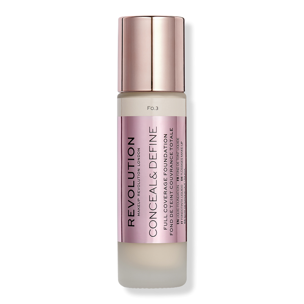 Makeup Revolution Conceal & Define Full Coverage Foundation, F0.3, 0.8 oz