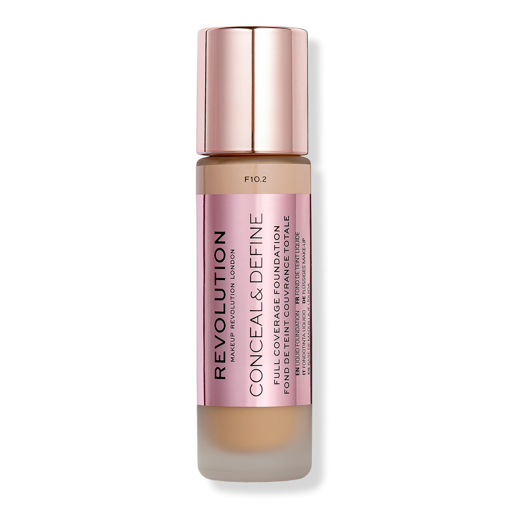 Makeup Revolution Conceal & Define Full Coverage Foundation, F10.2, 0.8 oz