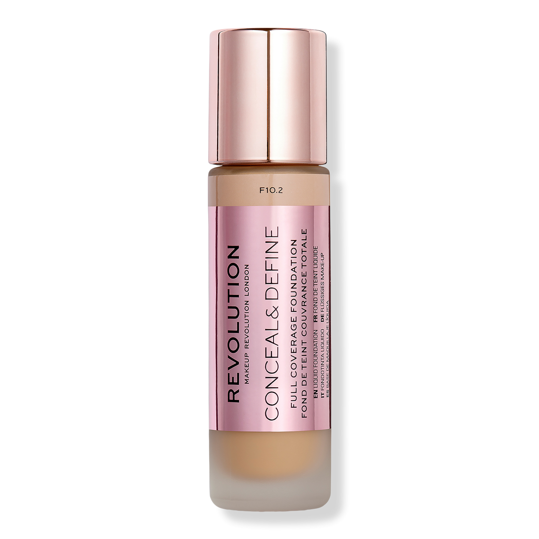 Makeup Revolution Conceal & Define Full Coverage Foundation, F10.2, 0.8 oz