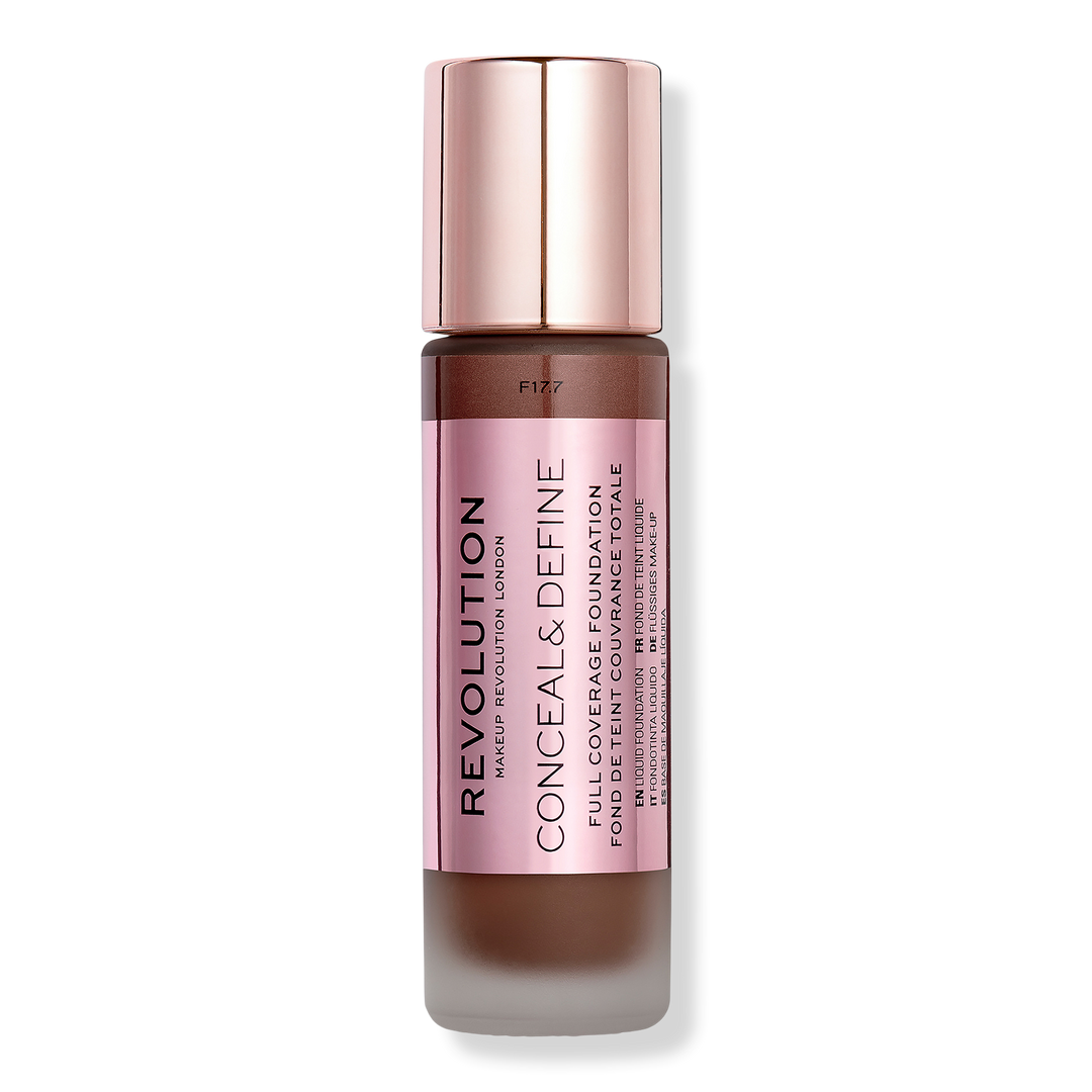 Makeup Revolution Conceal & Define Full Coverage Foundation, F17.7, 0.8 oz
