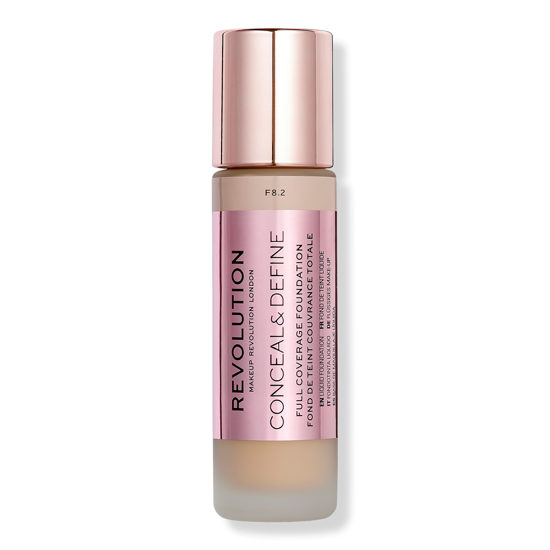 Makeup Revolution Conceal & Define Full Coverage Foundation, F8.2, 0.8 oz