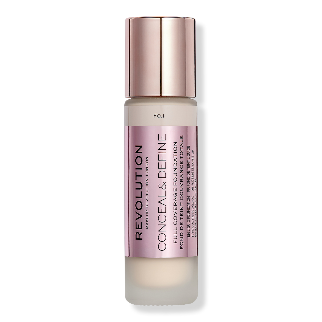 Makeup Revolution Conceal & Define Full Coverage Foundation, F0.1, 0.8 oz