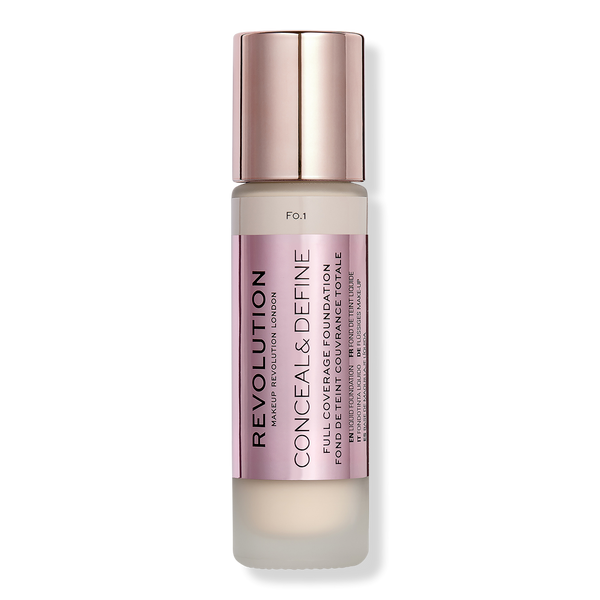 Makeup Revolution Conceal & Define Full Coverage Foundation, F0.1, 0.8 oz