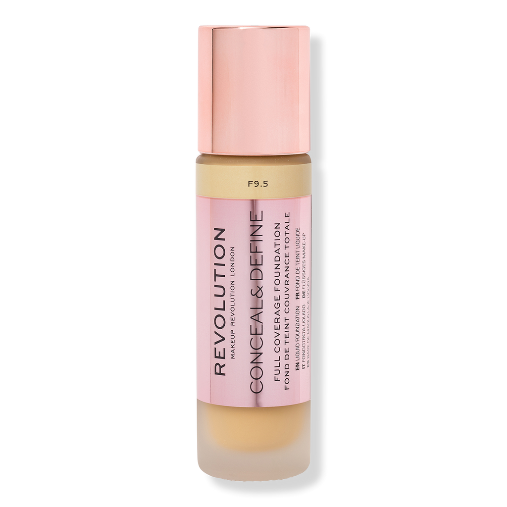 Makeup Revolution Conceal & Define Full Coverage Foundation, F9.5, 0.8 oz